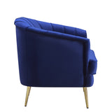 Eivor Contemporary Sofa Blue Velvet(#HE594-34L, $ 29 RMB/m) LV00210-ACME