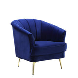 Eivor Contemporary Chair Blue Velvet(#HE594-34L, $ 29 RMB/m) LV00211-ACME