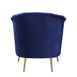 Eivor Contemporary Chair Blue Velvet(#HE594-34L, $ 29 RMB/m) LV00211-ACME