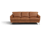 Safi Contemporary Sofa Cappuchino Leather(#S09S.9028_LEATHER AND SPLIT) LV00216-ACME