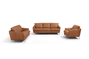 Safi Contemporary Sofa Cappuchino Leather(#S09S.9028_LEATHER AND SPLIT) LV00216-ACME