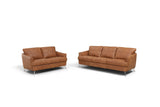 Safi Contemporary Sofa Cappuchino Leather(#S09S.9028_LEATHER AND SPLIT) LV00216-ACME