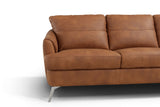 Safi Contemporary Sofa Cappuchino Leather(#S09S.9028_LEATHER AND SPLIT) LV00216-ACME