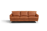 Safi Contemporary Sofa Cappuchino Leather(#S09S.9028_LEATHER AND SPLIT) LV00216-ACME