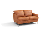 Safi Contemporary Loveseat Cappuchino Leather(#S09S.9028_LEATHER AND SPLIT) LV00217-ACME