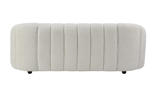 Osmash Contemporary Sofa White Teddy Sherpa(#HYM2101-3, $ 19 RMB/per meter) LV00229-ACME