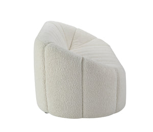 Osmash Contemporary Sofa White Teddy Sherpa(#HYM2101-3, $ 19 RMB/per meter) LV00229-ACME