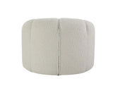 Osmash Contemporary Chair with Swivel White Teddy Sherpa(#HYM2101-3, $ 19 RMB/per meter) LV00230-ACME