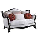 Nurmive Transitional Loveseat with 6Pillows