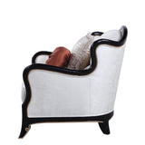 Nurmive Transitional Chair with 2Pillows Beige Fabric(#NJ5006-209) LV00253-ACME