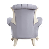 Galelvith Transitional Chair with 1 Pillows Gray Fabric(#RK073-6) LV00256-ACME