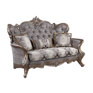 Elozzol Transitional Loveseat with 3 pillows Fabric(Code#9901B-3, Cost: $5.5 USD/m) LV00300-ACME