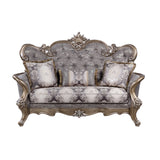 Elozzol Transitional Loveseat with 3 pillows Fabric(Code#9901B-3, Cost: $5.5 USD/m) LV00300-ACME