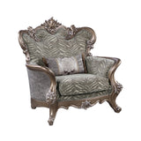 Elozzol Transitional Chair with pillow Fabric(Code#9901B-3, Cost: $5.5 USD/m) LV00301-ACME