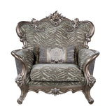 Elozzol Transitional Chair with pillow Fabric(Code#9901B-3, Cost: $5.5 USD/m) LV00301-ACME