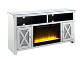 Noralie Glam TV Stand with Fireplace