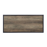 Idella Industrial Coffee Table Rustic Oak & Black Finish LV00324-ACME