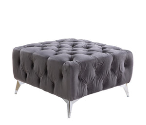 Wugtyx Contemporary Sectional - Ottoman Dark Gray Velvet(#MJ11-71, $13 RMB/m) LV00336-ACME