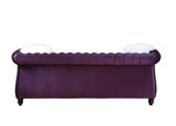 Thotton Transitional Sofa with 2 Pillows Purple Velvet(#Great-88, $13 RMB/m), Pillow(#ZM-1) LV00340-ACME