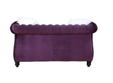 Thotton Transitional Loveseat with 2 Pillows Purple Velvet(#Great-88, $13 RMB/m), Pillow(#ZM-1) LV00341-ACME