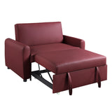 Caia Transitional Adjustable Sofa with Sleeper  LV00343-ACME