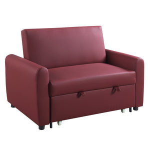 Caia Transitional Adjustable Sofa with Sleeper  LV00343-ACME