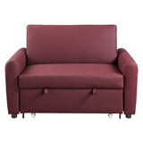 Caia Transitional Adjustable Sofa with Sleeper  LV00343-ACME