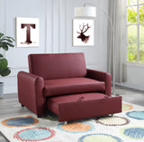 Caia Transitional Adjustable Sofa with Sleeper  LV00343-ACME