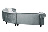 Qulan Transitional Sectional Sofa with 2 Pillows