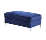 Bovasis Contemporary Ottoman Blue Velvet(#MJ11-110, $13 RMB/m) LV00367-ACME