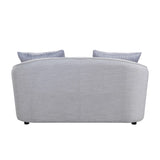 Mahler II Transitional Loveseat with 4 Pillows Beige(#Ronan), Pillow(#J6573-1D; #R3618B-3H), Black Legs LV00486-ACME