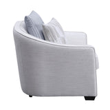 Mahler II Transitional Chair with 2 Pillows Beige(#Ronan), Pillow(#J6573-1D; #R3618B-3H), Black Legs LV00487-ACME