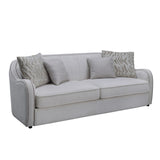 Mahler Transitional Sofa with 4 Pillows