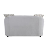 Mahler Transitional Loveseat with 4 Pillows Beige(#N1274) LV00579-ACME