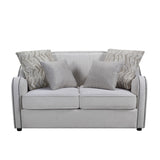 Mahler Transitional Loveseat with 4 Pillows Beige(#N1274) LV00579-ACME