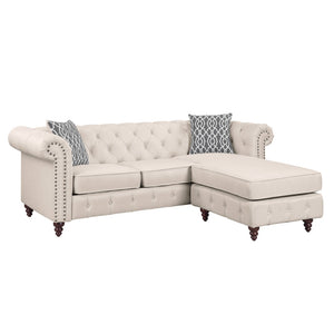 Waldina Transitional Reversible Sectional Sofa  LV00643-ACME