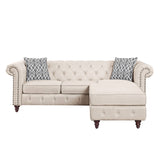 Waldina Transitional Reversible Sectional Sofa  LV00643-ACME