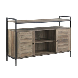 Baina Contemporary TV Stand Rustic Oak & Black Finish LV00743-ACME