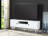 Pagan Contemporary TV Stand White High Gloss Finish LV00745-ACME