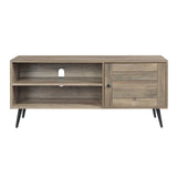 Baina II Contemporary TV Stand Rustic Oak & Black Finish LV00746-ACME