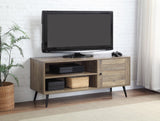 Baina II Contemporary TV Stand Rustic Oak & Black Finish LV00746-ACME