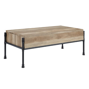 Brantley Industrial Coffee Table with Lift Top Veneer Paper(#53014), Powder Coating(#BJL3123) LV00747-ACME