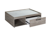 Walden Transitional Coffee Table Gray Oak(#M22) LV00796-ACME