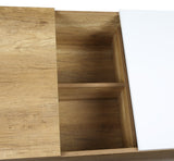 Aafje Contemporary Coffee Table Oak(#M28), White(#M51) LV00797-ACME