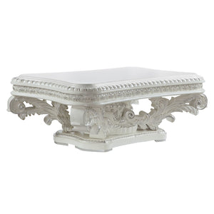 Vanaheim Transitional Coffee Table Antique White Finish LV00800-ACME