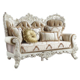 Vanaheim Transitional Loveseat with 5 Pillows