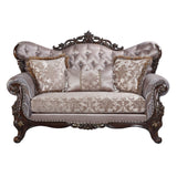 Benbek Transitional Loveseat with 3 Pillows Cost $5.6 USD/m LV00810-ACME