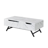 Throm Scandinavian Coffee Table with Lift Top White Finish LV00830-ACME