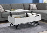 Throm Scandinavian Coffee Table with Lift Top White Finish LV00830-ACME