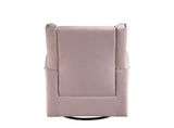 Tamaki Transitional Swivel Chair with Glider Pink Fabric(#FB-138, Cost$ 2.5/m) LV00923-ACME